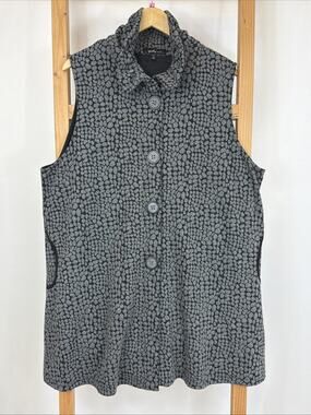 Yushi Wired Collar Vest XXL Made in USA — 4-Button, Front Pockets, Back Pleat